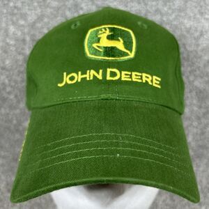 John Deere Owners Edition Strapback Baseball Hat Green Yellow Cary Francis Group